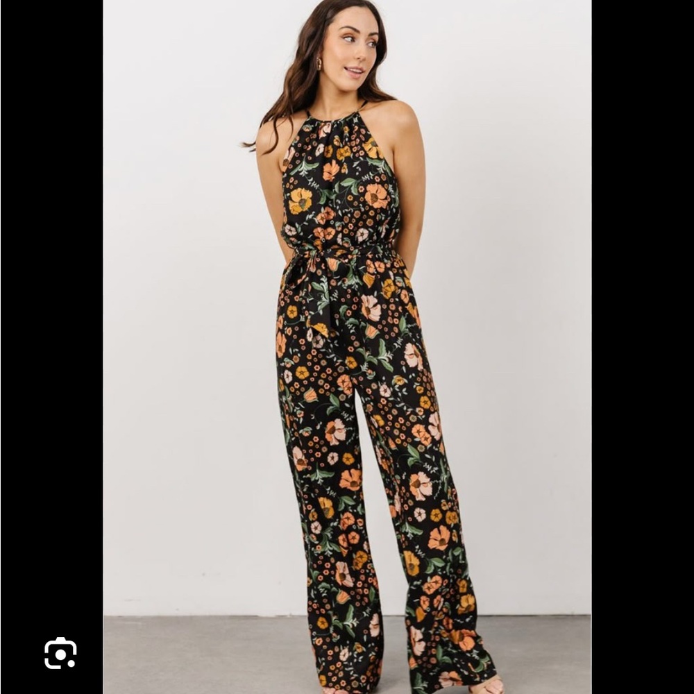 Floral Halter Jumpsuit - NWT